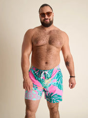 Chubbies Men's Lined Classic Swim Trunk - The Birds of Paradises - 5.5"