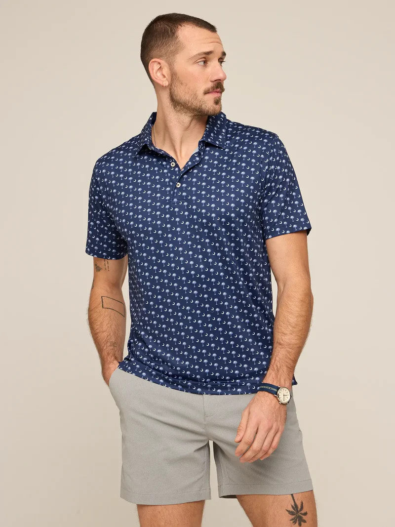 Chubbies Men's The Goodnight Palmetto Moon Performance Polo