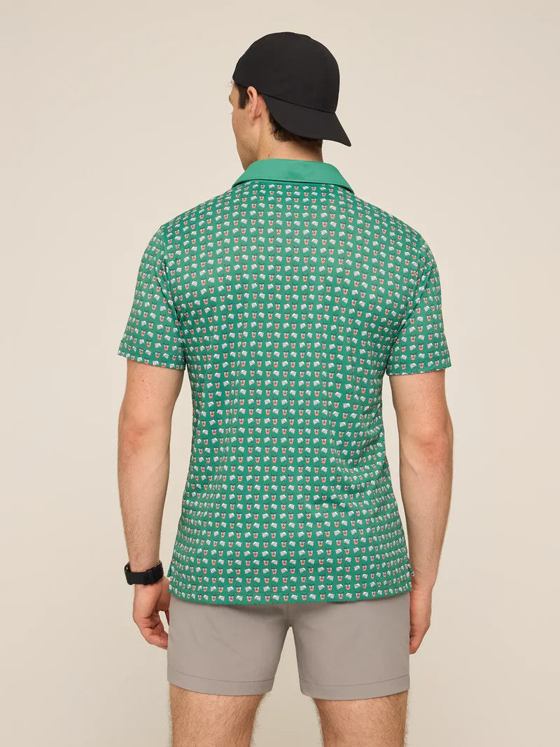 Chubbies Men's The Sandwiches & Swing Polo - Green Snacks