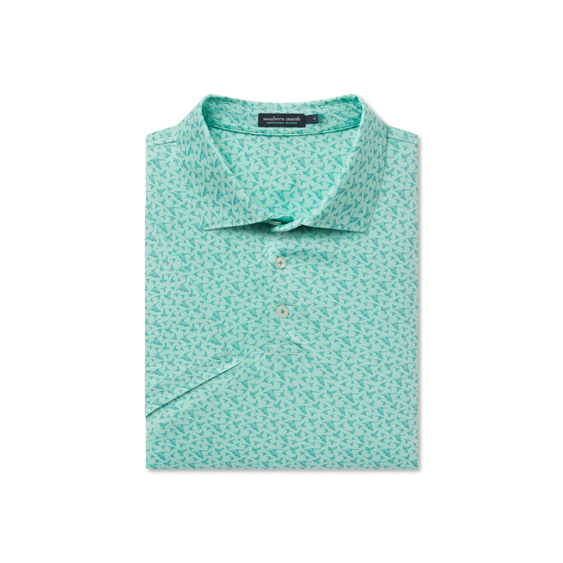 Southern Marsh Men's Flyline Performance Polo - In Flight - Antigua Bay