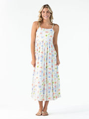 Simply Southern Women's Tiered Coastal Dress - Sea Patch