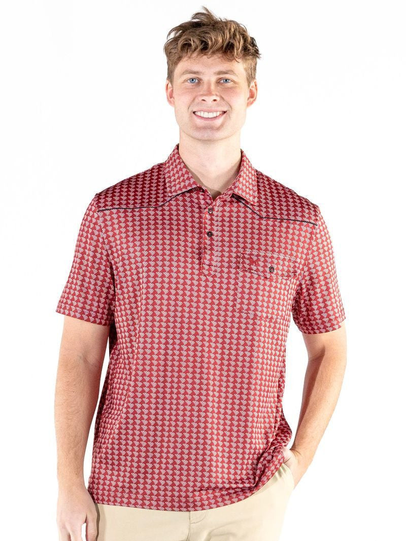 Simply Southern Men's Western Performance Polo - South Carolina