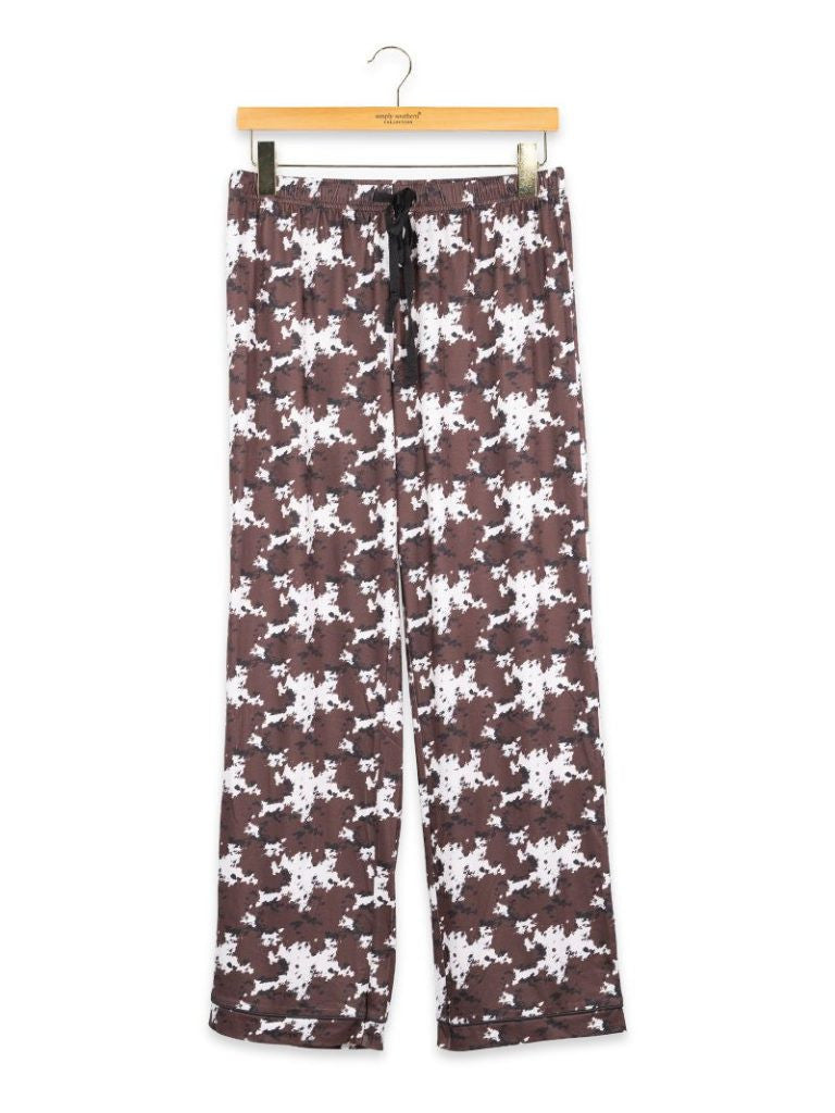 Simply Southern Women's Everyday PJ Pant - Cow