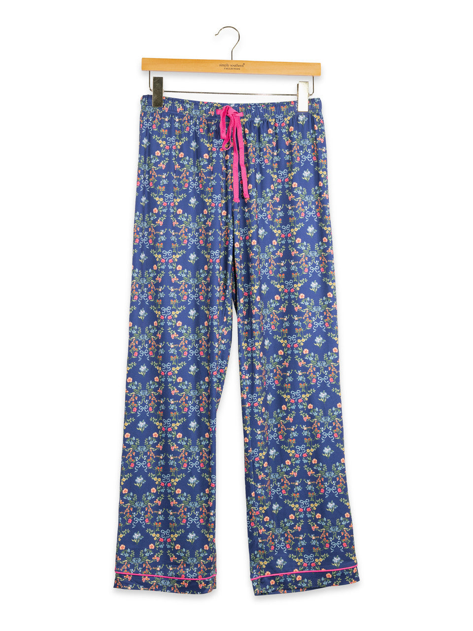 Simply Southern Women's Everyday PJ Pants - Ribbon Floral