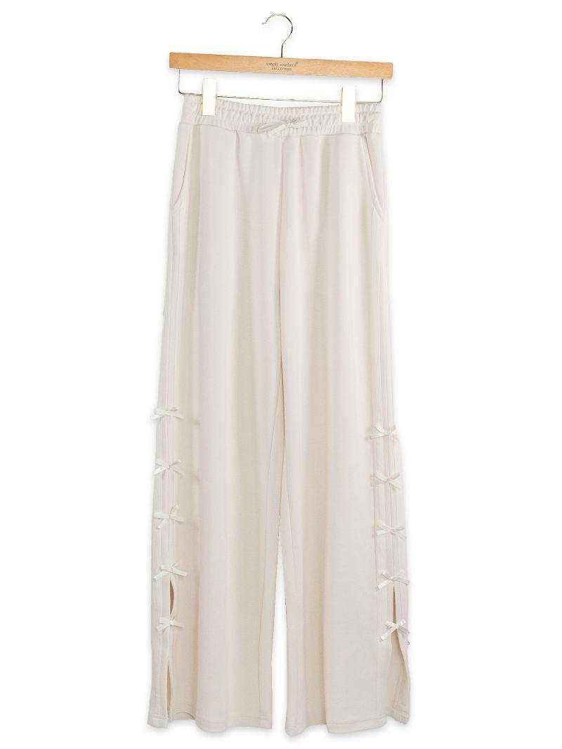 Simply Southern Women's Tie Lounge Pants - Ivory