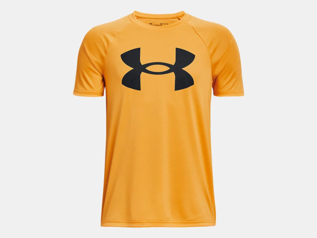 Under Armour Boys' UA Tech Big Logo Short Sleeve Shirt- Rise