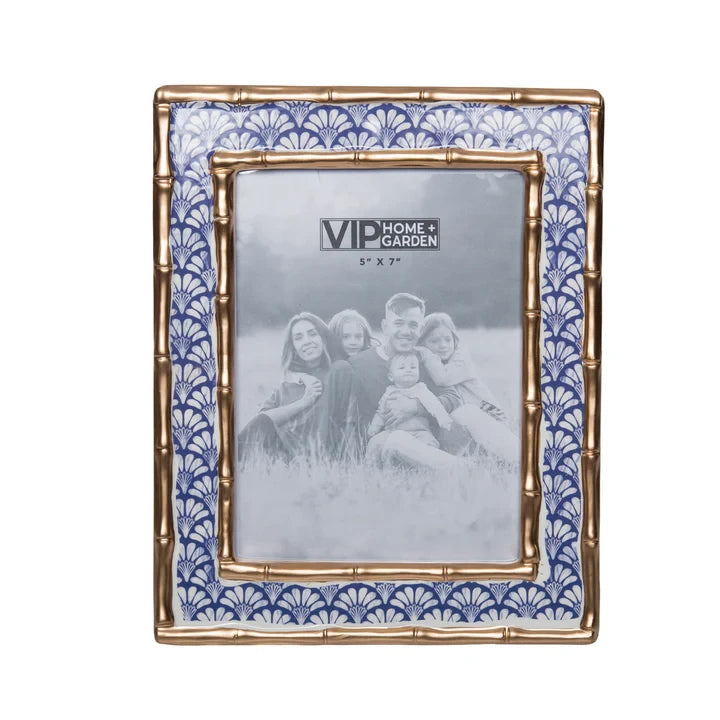 VIP Home Summer Garden Ceramic Picture Frame -5"x7"