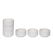 VIP Home White Hobnail Ramekins