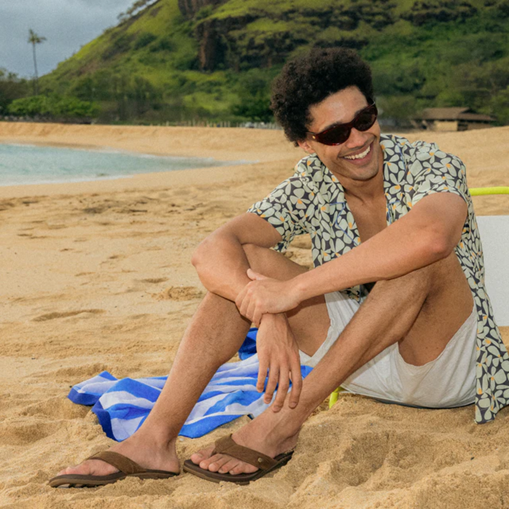 Reef Phantom Lux Toffee Men's Leather Flip Flops