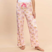 Amanda Blu Women's Pink Palm Pajama Pants