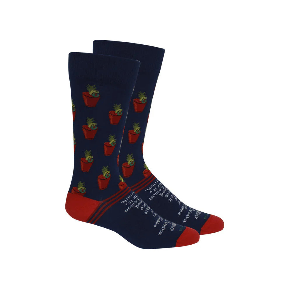 Brown Dog Socks Men's Poppy - Insignia Blue