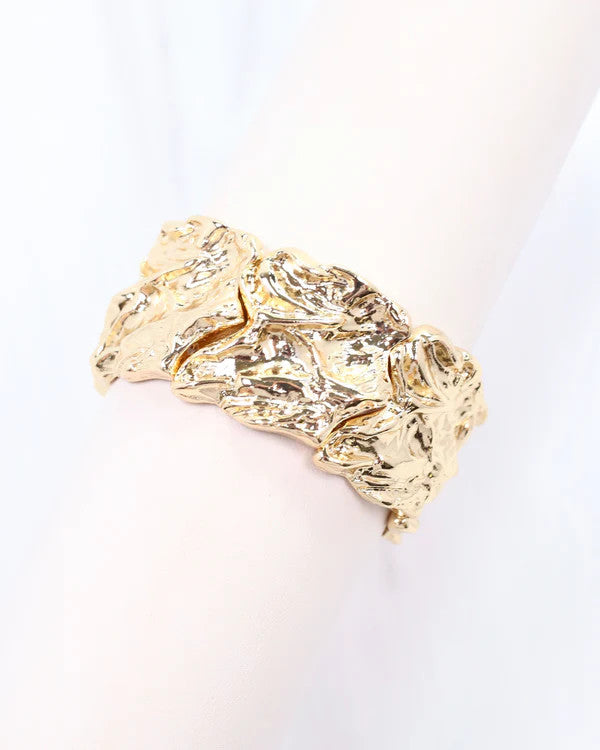 Caroline Hill Crandell Stretch Bracelet Gold