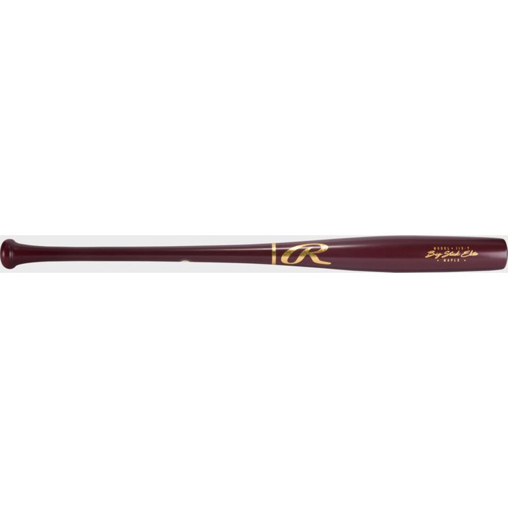 Rawlings Big Stick I13T Torpedo Maple Wood Baseball Bat - Maroon/Gold