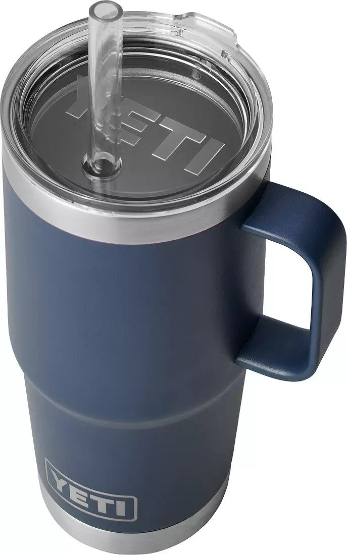 YETI Rambler 25 oz Navy BPA Free Straw Mug