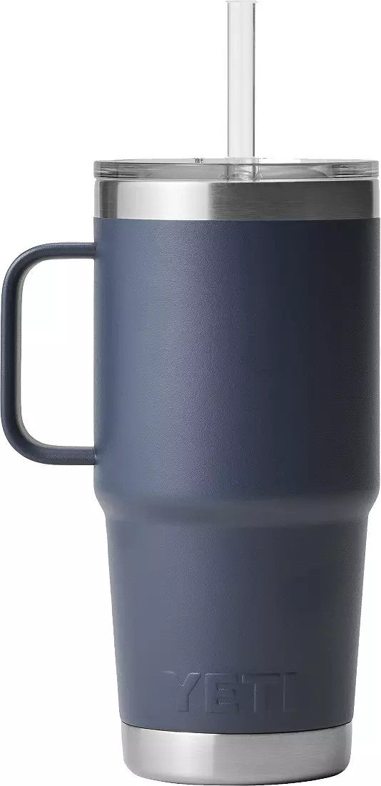 YETI Rambler 25 oz Navy BPA Free Straw Mug