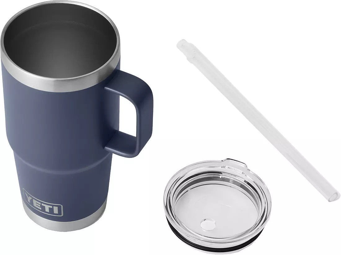 YETI Rambler 25 oz Navy BPA Free Straw Mug