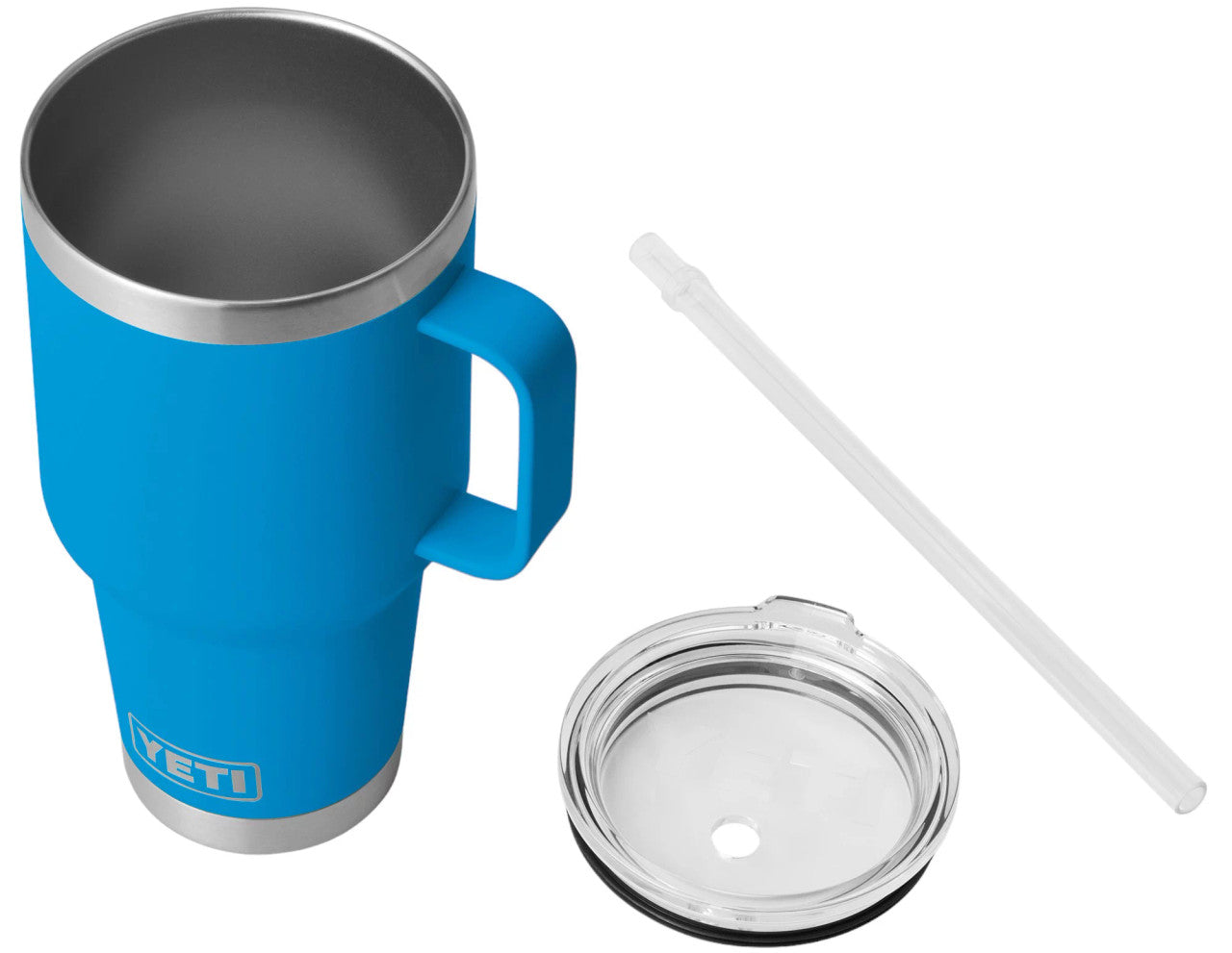 Yeti 35 oz. Rambler Mug with Straw Lid - Big Wave Blue