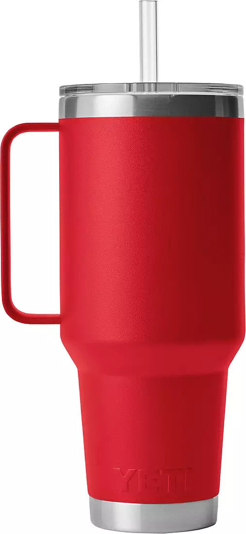 YETI Rambler 42 oz Rescue Red BPA Free Straw Mug