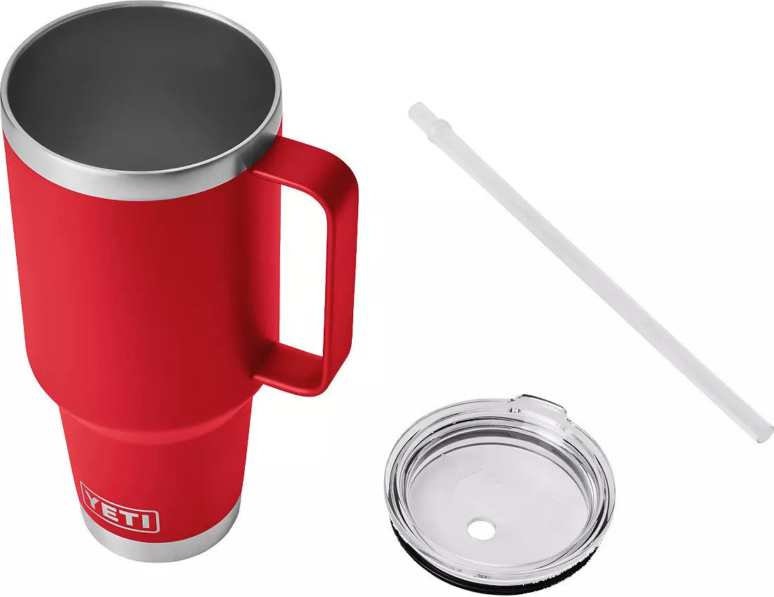 YETI Rambler 42 oz Rescue Red BPA Free Straw Mug