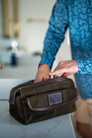 Local Boy Leather Toiletry Bag