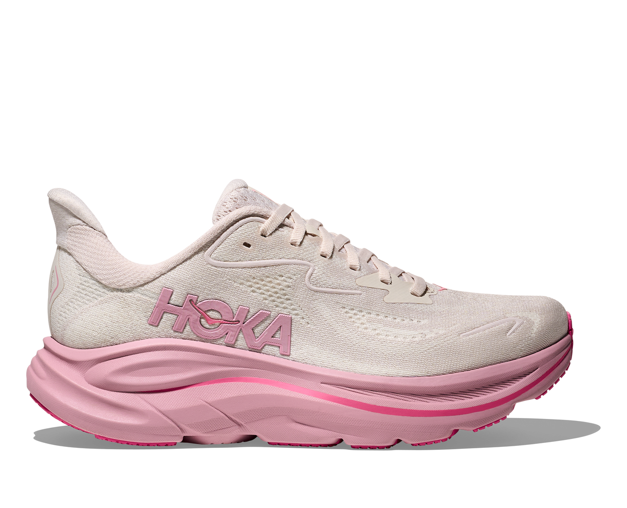 Hoka Women's Clifton 10-Rose Cream/Dried Rose