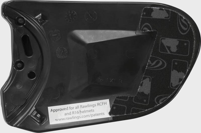 Rawlings R-EXT Universal Batting Helmet Extension – Right-Handed Batter - Black