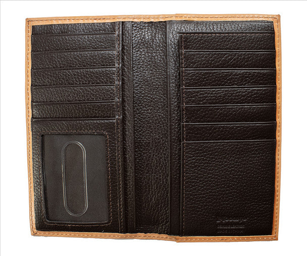 Nocona Rodeo Basketweave Natural Wallet