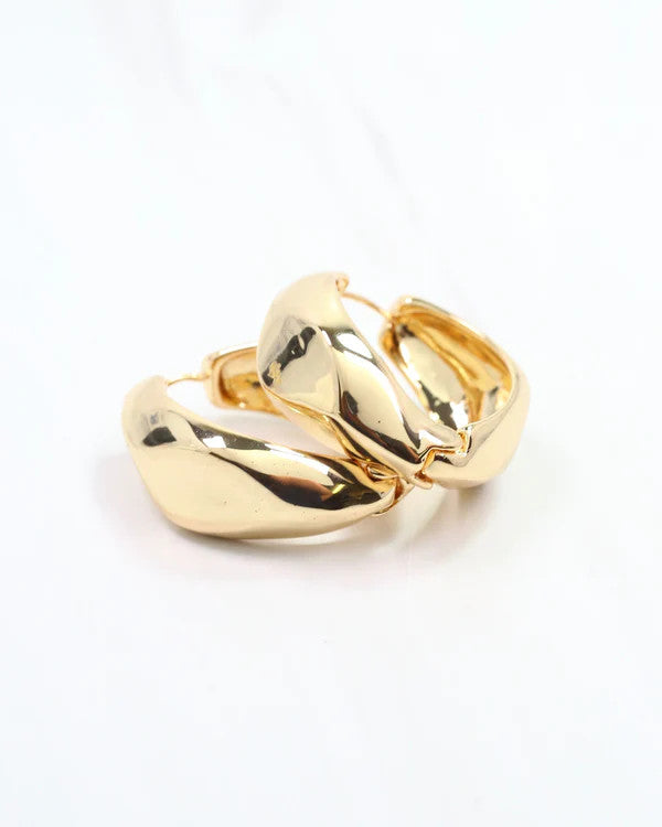 Caroline Hill Mila Hoop Earring Gold