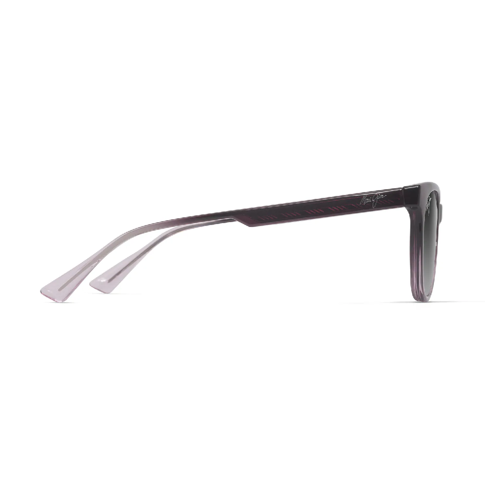 Maui Jim Lonomea Polarized Sunglasses — Shiny Transparent Red/Maui Rose
