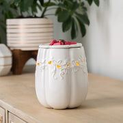 Candle Warmers Etc. White Pumpkin Illumination Fragrance Warmer