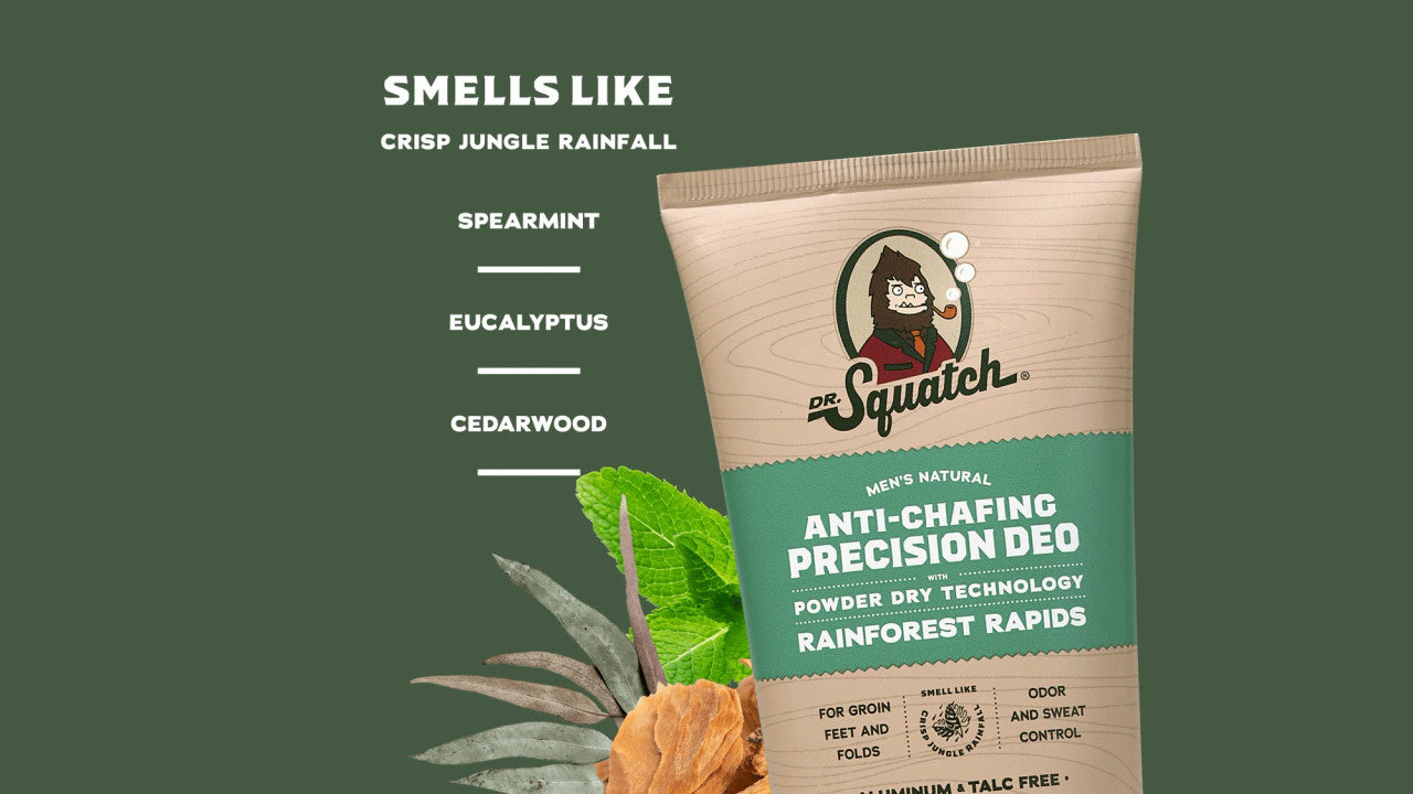 Dr. Squatch Anti Chafing Precision Deodorant Rainforest Rapids