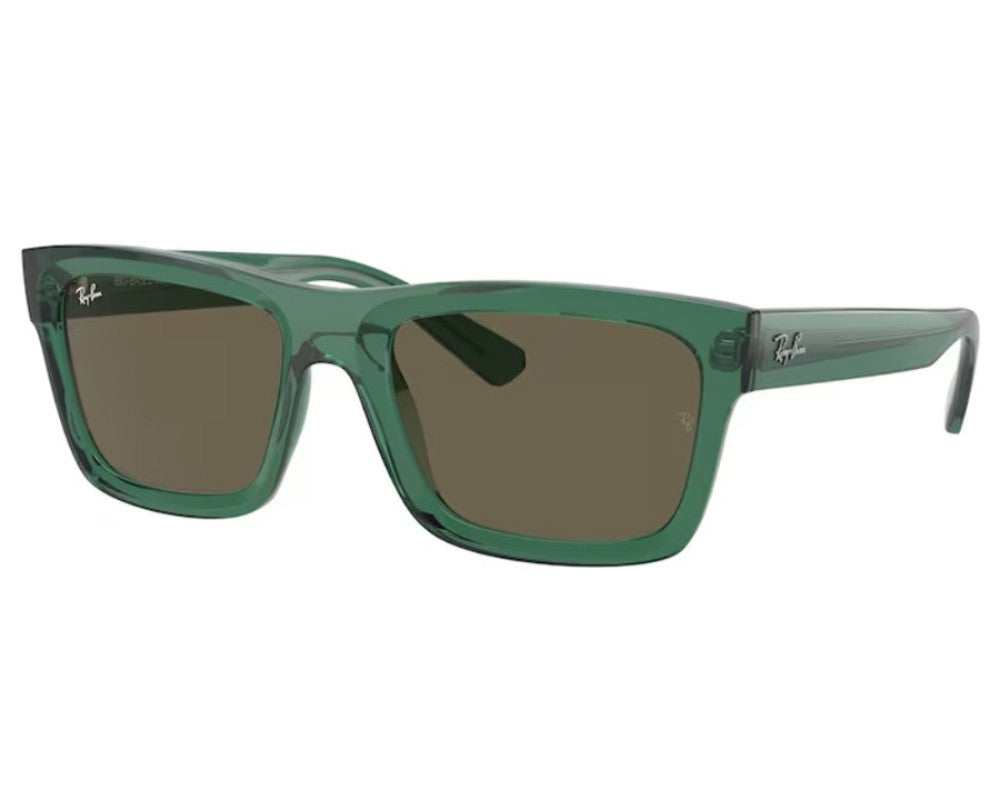 Ray-Ban Warren Transparent Green Frame & Brown Lenses Sunglasses