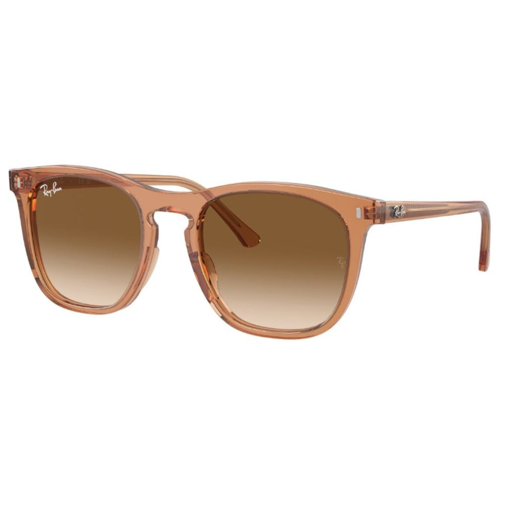 Ray-Ban Square Sunglasses – Transparent Brown/Brown