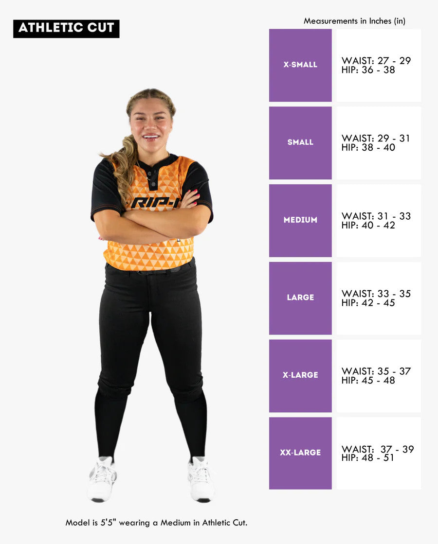 Rip-It Women's Revolution Softball Pants - Black