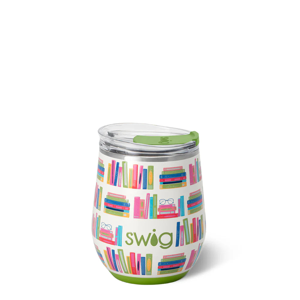 Swig Life 12oz Stemless Wine - Book Club