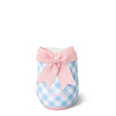 Swig Life 12oz Stemless Wine - Gingham