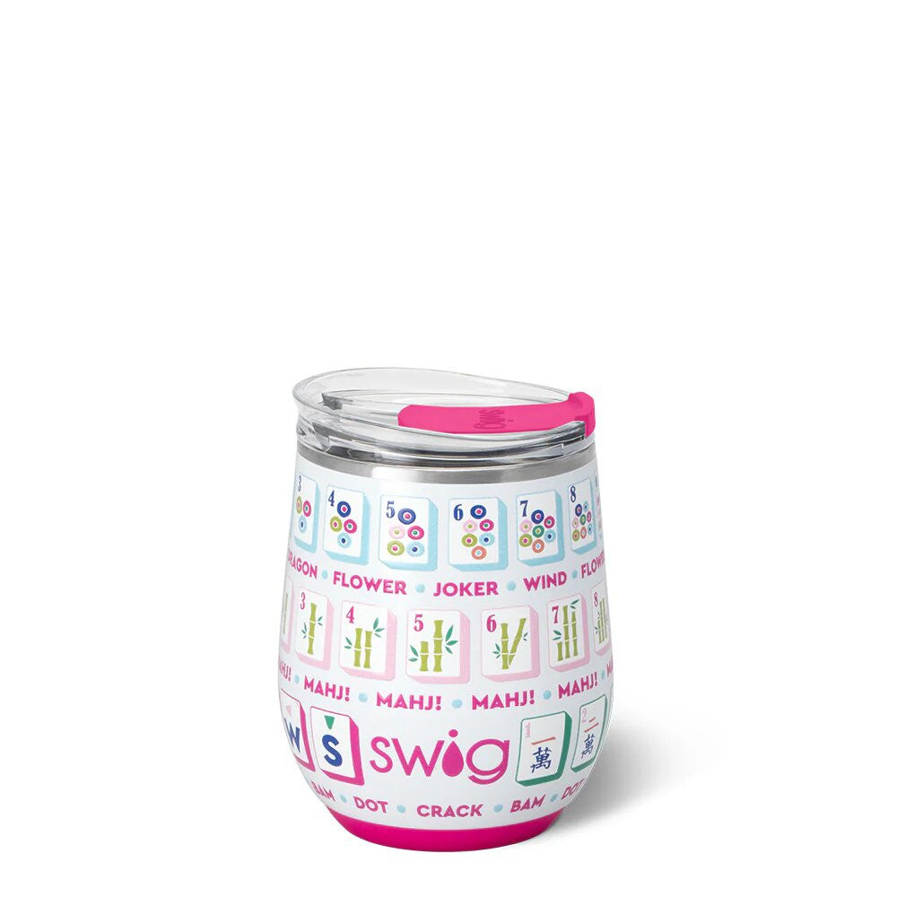 Swig Life 12oz Stemless Wine - Mahjong
