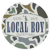 Local Boy Homegrown Car Coaster - Localflage Bluff