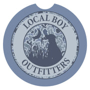 Local Boy Original Distressed LCF Cobalt Circle Car Coaster