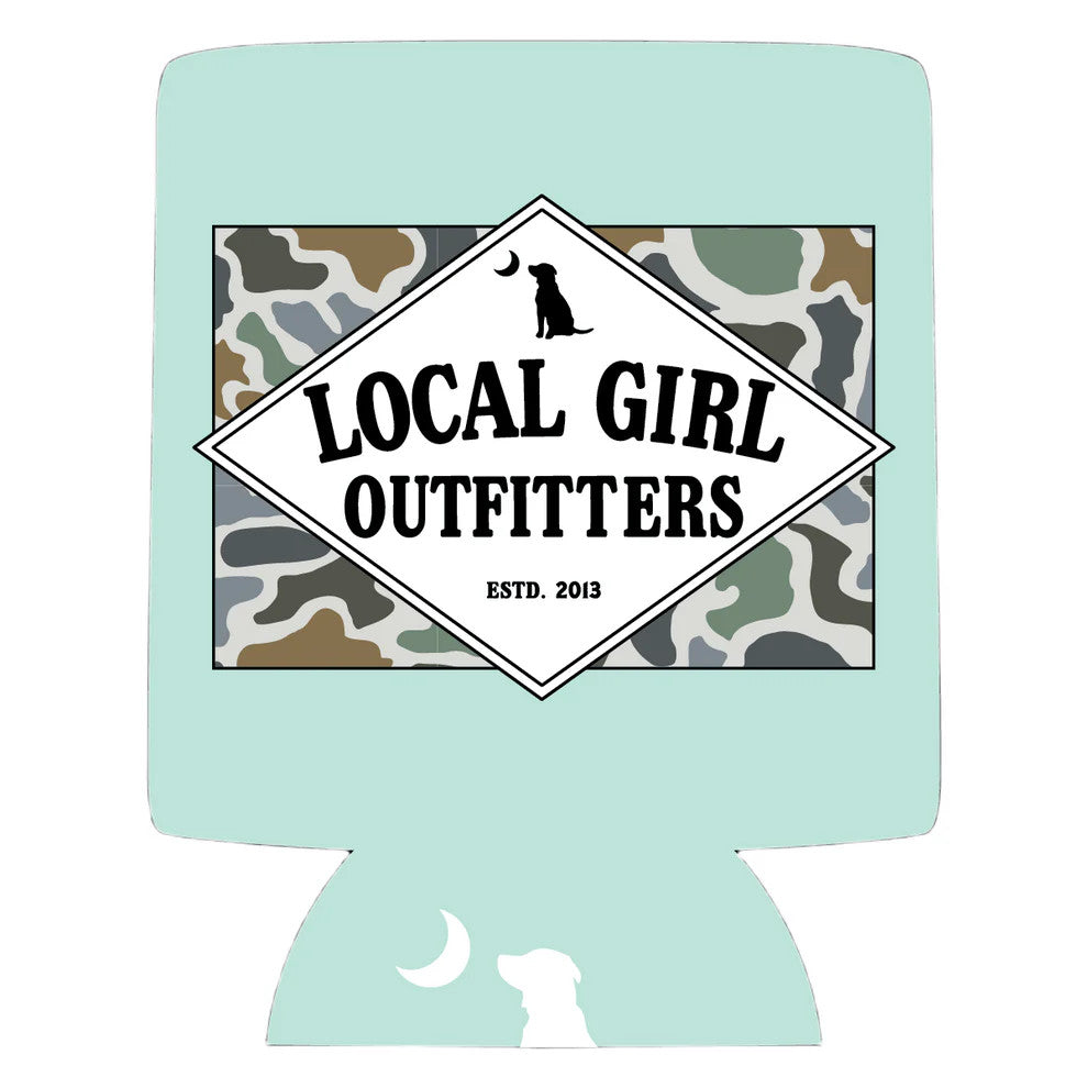 Local Girl Founder's Flag LCF Bluff Koozie