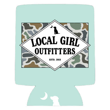 Local Girl Founder's Flag LCF Bluff Koozie