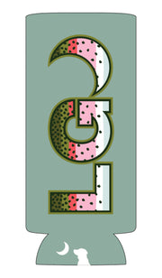 Local Girl Rainbow Slim Koozie - Rainbow Trout