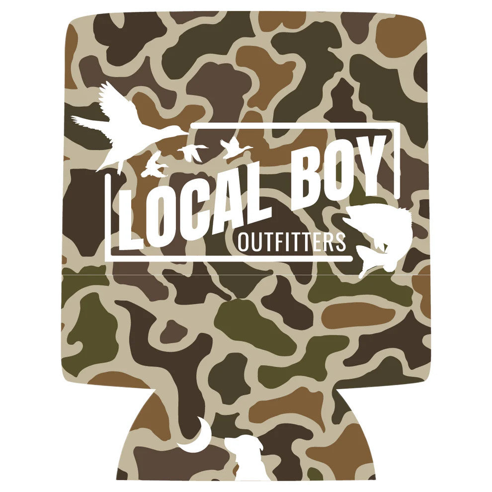 Local Boy Cast & Blast 2.0 Koozie - Localflage Vintage