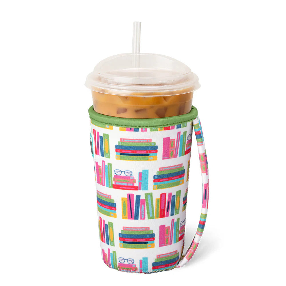 Swig Life Medium Iced Cup Coolie - Book Club