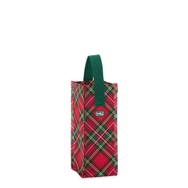 Swig Life Christmas Plaid Wine Reusable Gift Bag