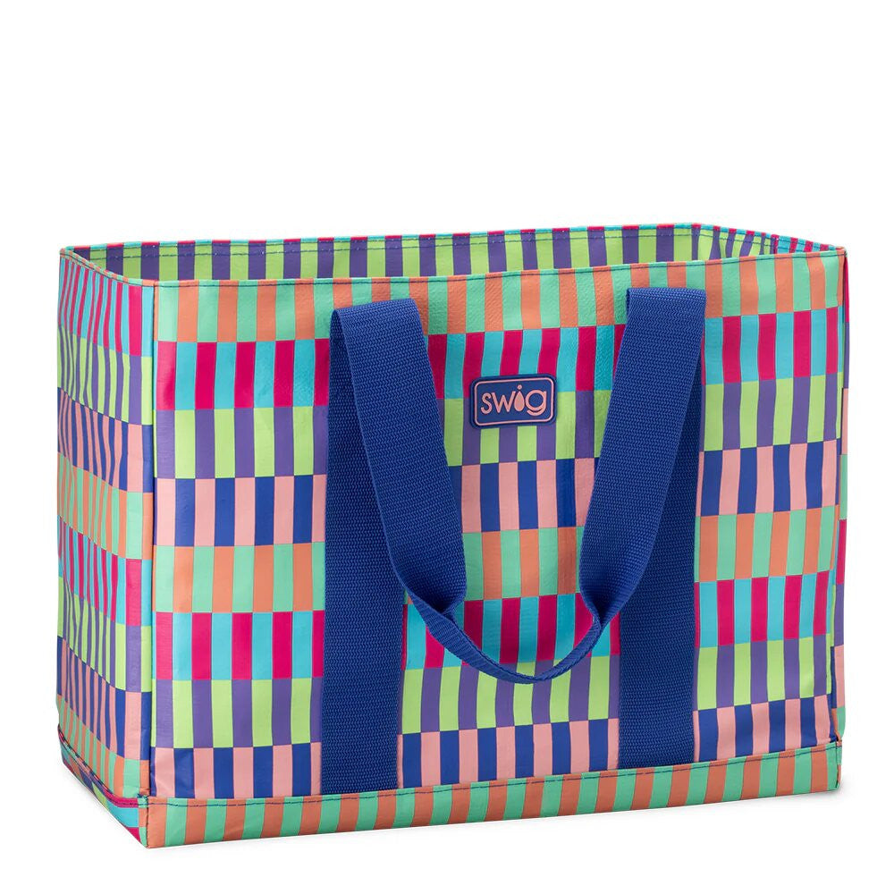 Swig Life Brite Stripe Jumbo Tote Bag