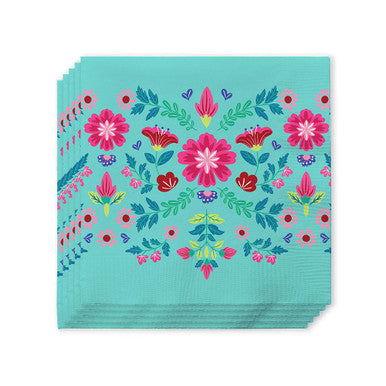 Swig Life Cocktail Napkins - Flower Azule