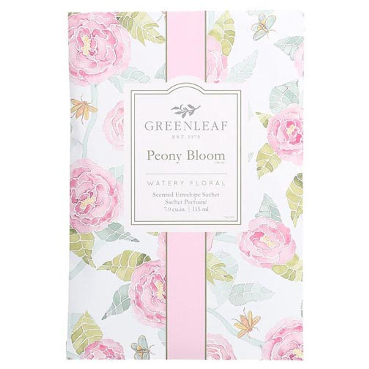 Greenleaf Large Scented Envelope Sachet - Peony Bloom