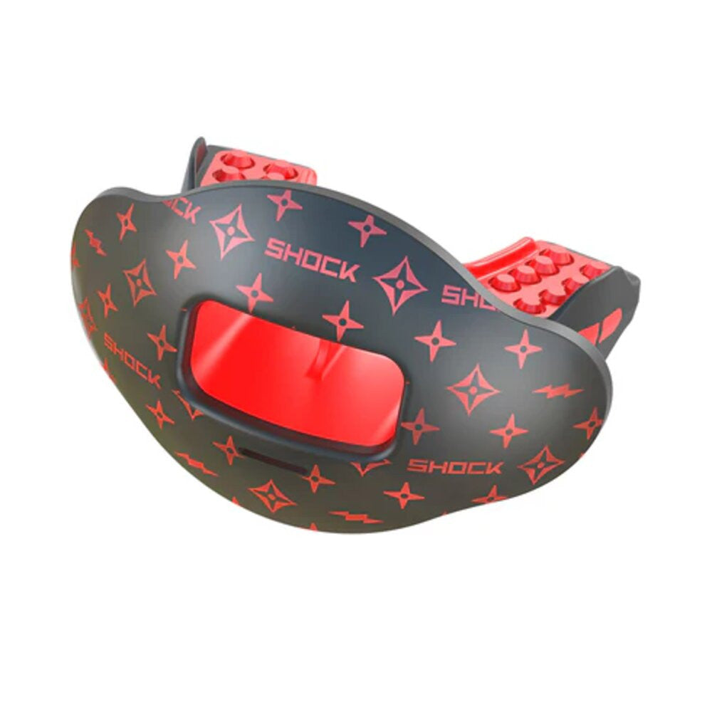 Shock Doctor Max AirFlow Lip Guard - Black Red Lux