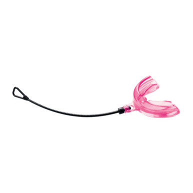 Shock Doctor Youth Strapped Braces Mouth Guard - Pink